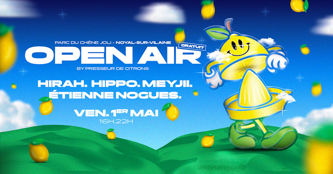 Cartel oficial del evento OPEN AIR by Presseur de Citrons #1