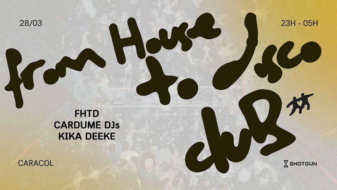 Cartel oficial del evento From House to Disco Club