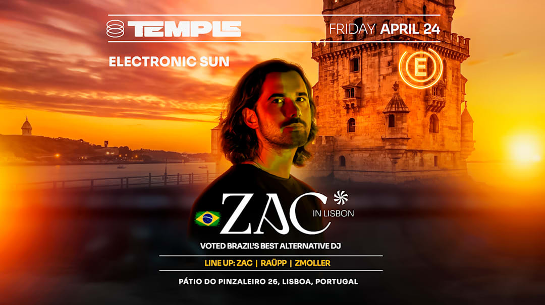 Offizielles Cover des Events Electronic Sun Present: Zac in Lisbon