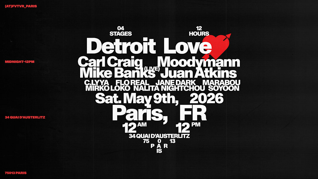 DETROIT LOVE: MOODYMANN, CARL CRAIG, MIKE BANKS, JUAN ATKINS