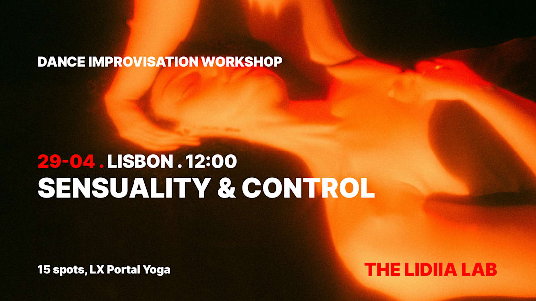 Cartaz oficial do evento DANCE IMPRO LAB LISBON | Sensuality & Control
