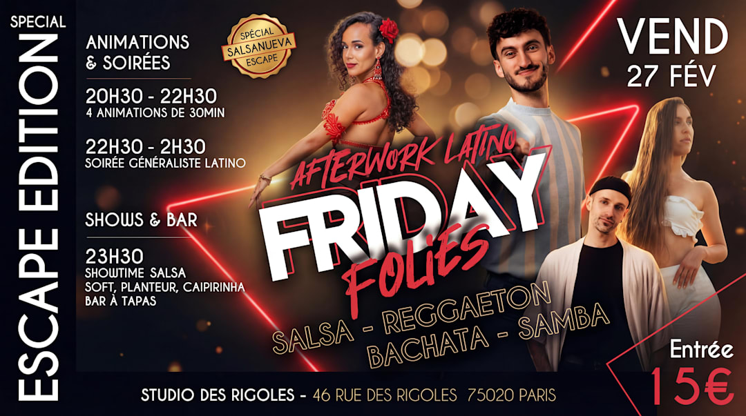 Friday Folies - Pré Partie Escape