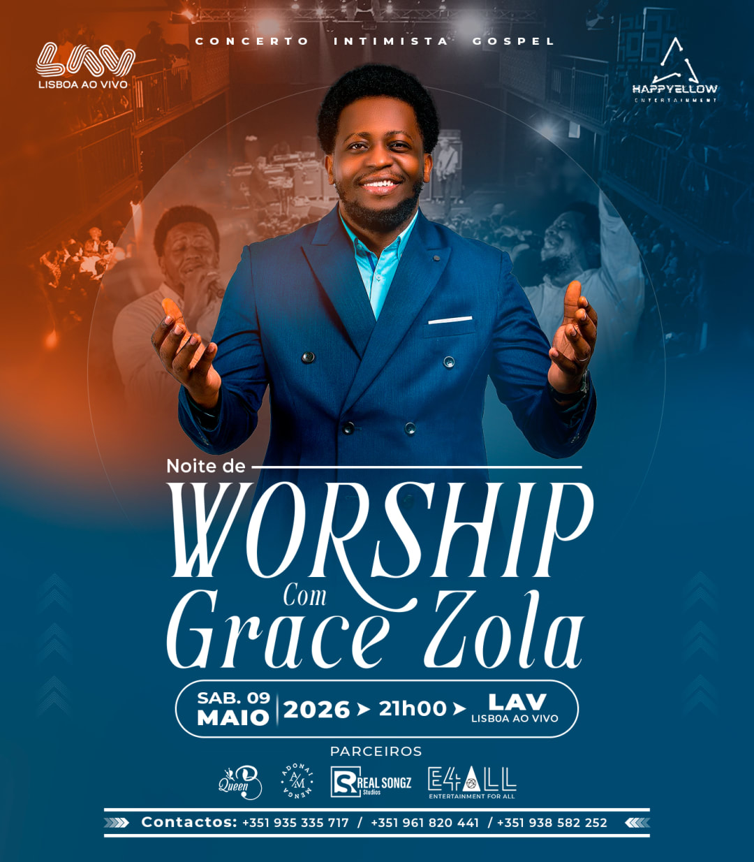 Concerto Gospel intimista WORSHIP com Grace Zola