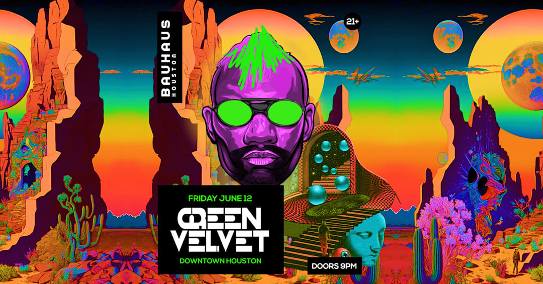 Cartel oficial del evento GREEN VELVET