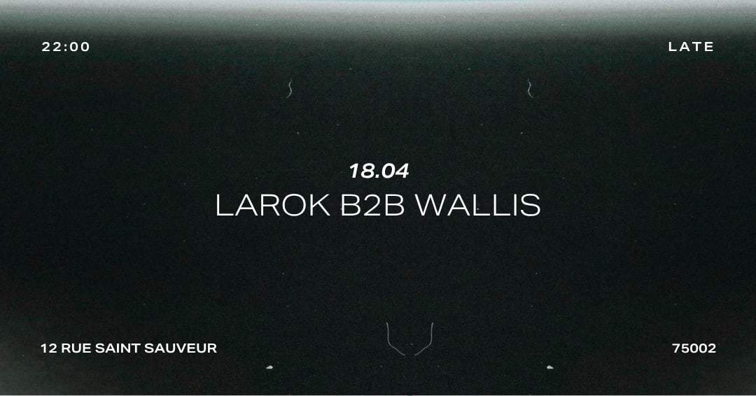 Cartel oficial del evento Heclipse invites : LAROK B2B WALLIS