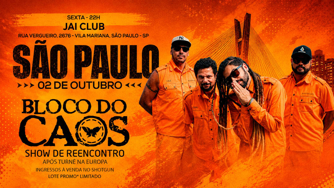 Bloco do Caos em São Paulo | Turne “Nosso Canto”