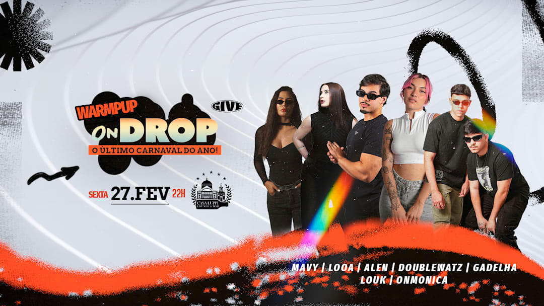 Cartel oficial del evento WARMUP | ONDROP