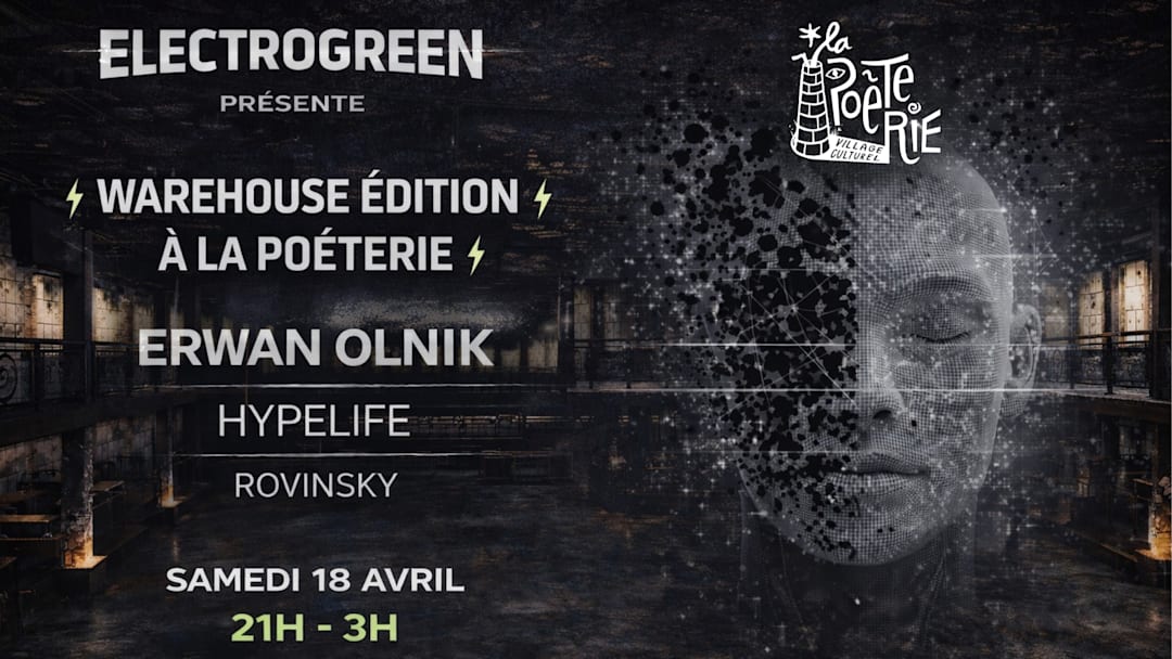 Cartel oficial del evento ELECTROGREEN X POETERIE