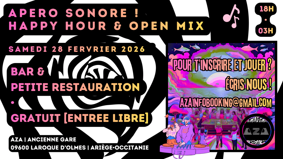Apéro Sonore [Open Platine & Happy Hour | Entrée Gratuite]