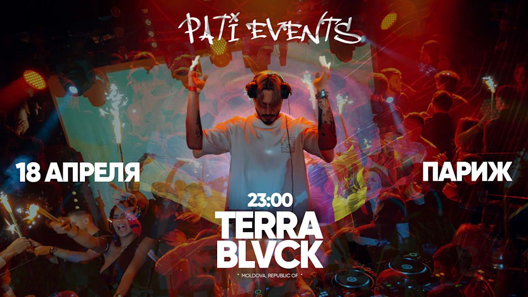 Cartel oficial del evento PARIS TERRA BLVCK 2.0