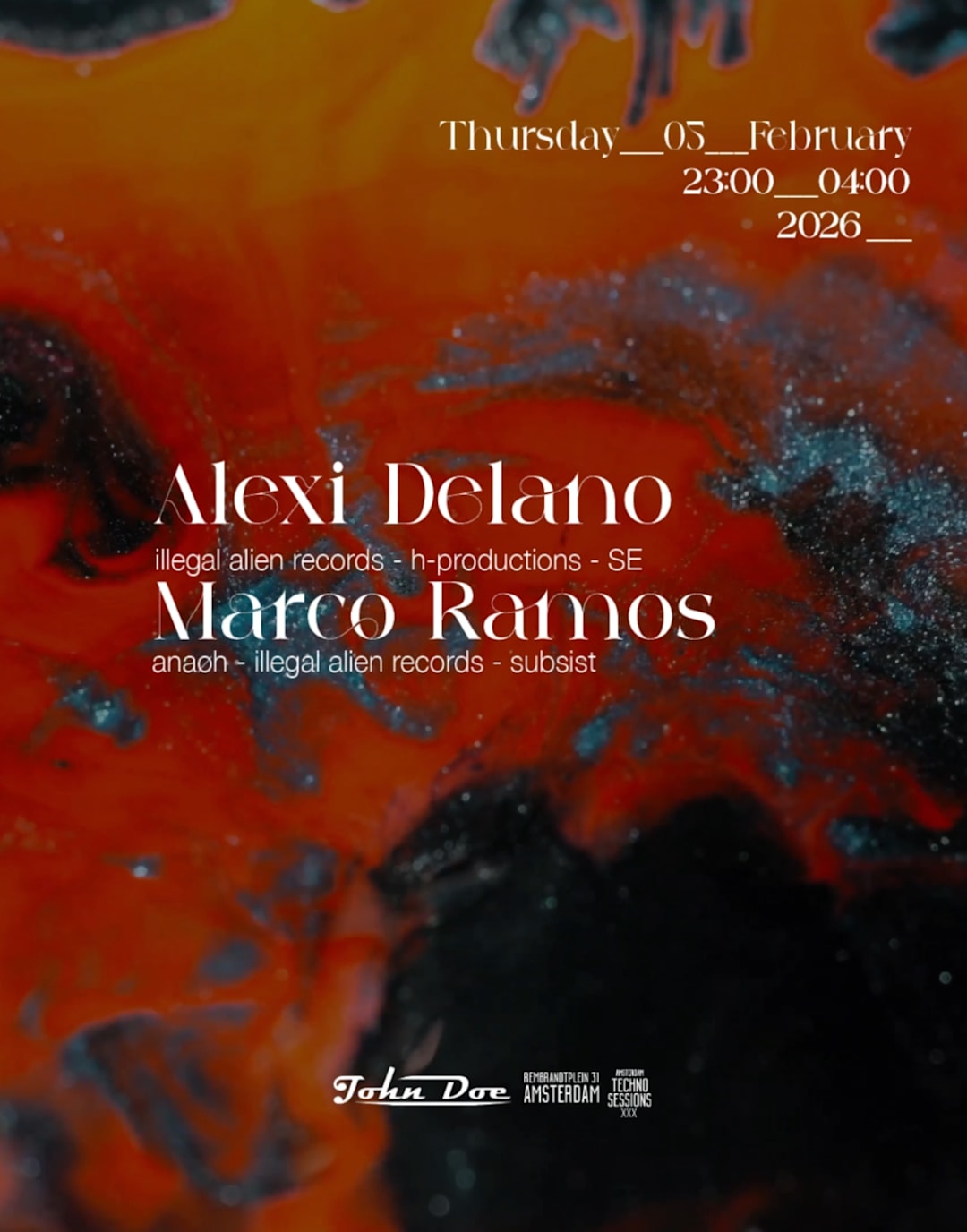Amsterdam Techno Sessions with Alexi Delano (H.Productions)