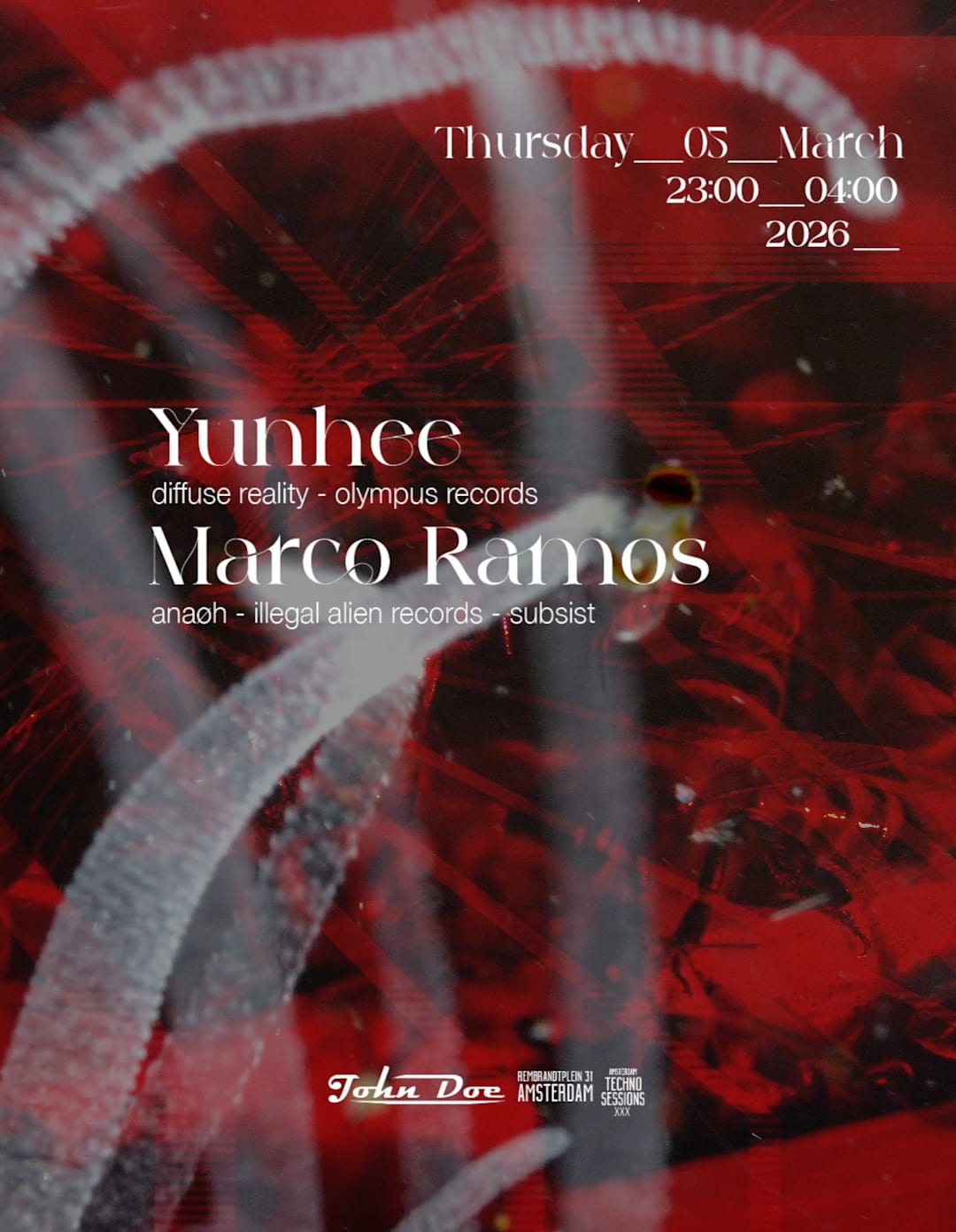 Amsterdam Techno Sessions w/ Yunhee  & Marco Ramos (Anaøh)