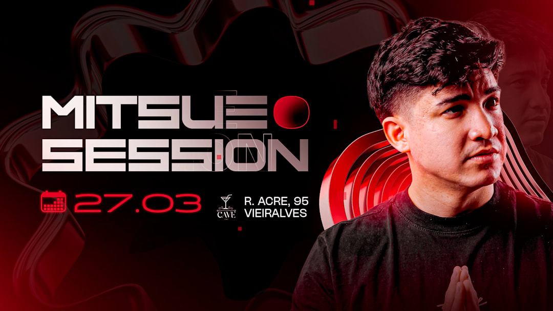 Cartel oficial del evento MITSUE SESSION 27.03