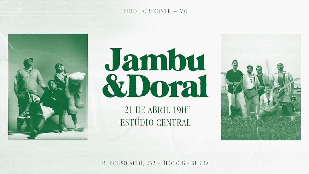 Jambu e Doral no Estúdio Central