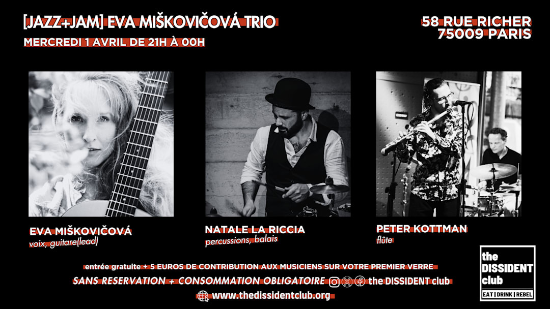 [JAZZ+JAM] Eva Miskovicova trio