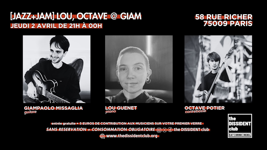 [JAZZ+JAM] Lou, Octave @ Giam
