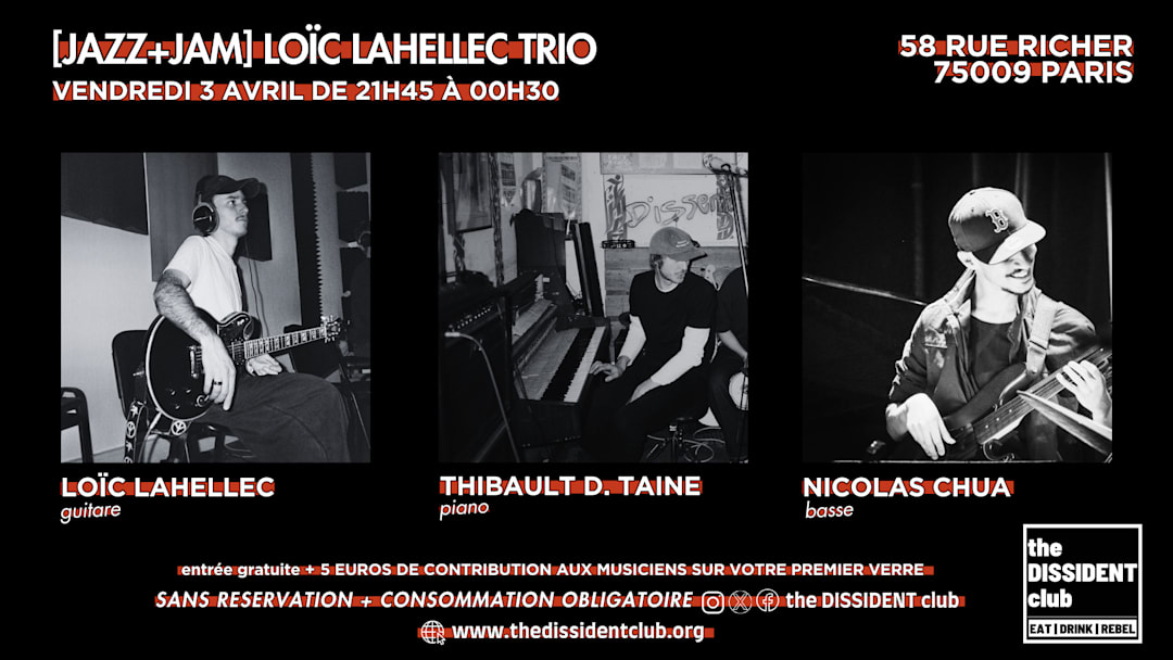 [JAZZ+JAM] Loïc trio