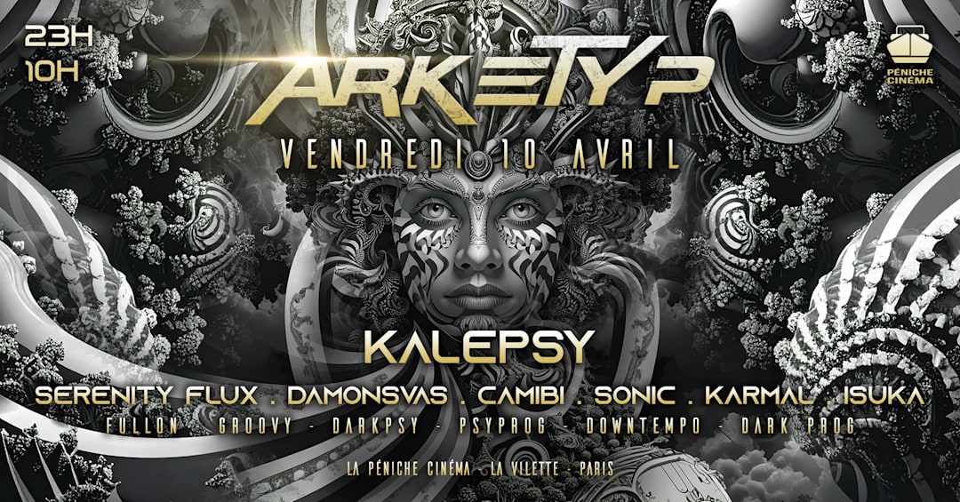Offizielles Cover des Events Arketyp X Péniche : kalepsy + after 10h [23h à 10h]