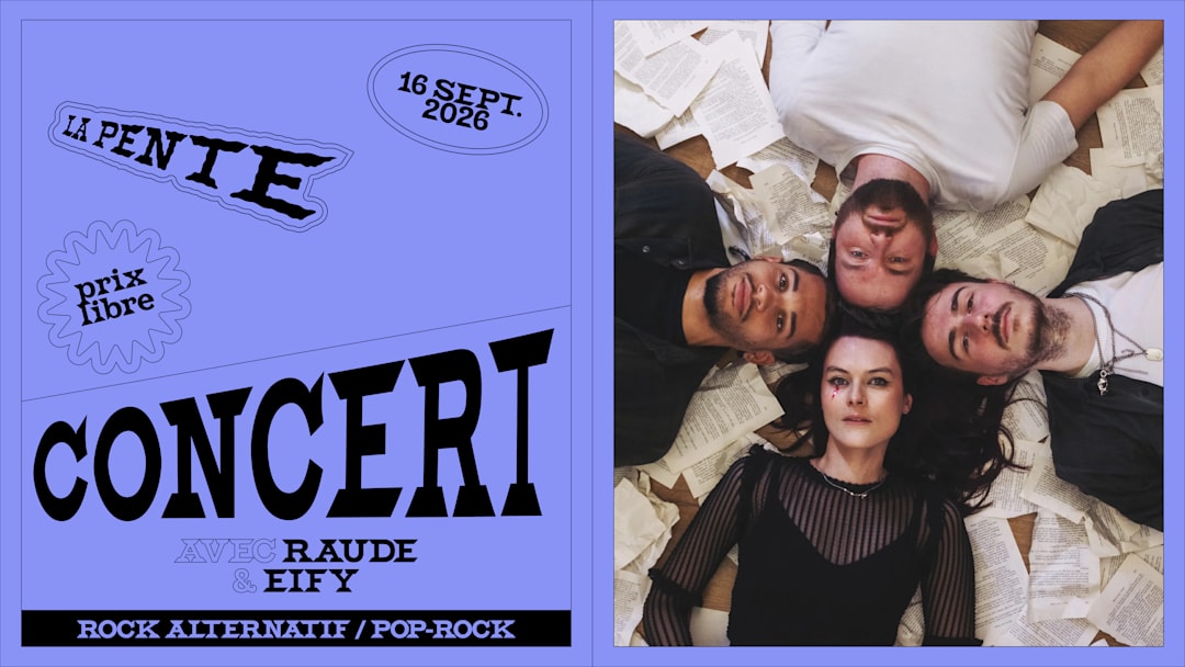 CONCERT : Raude & Eify [rock alt / pop-rock]
