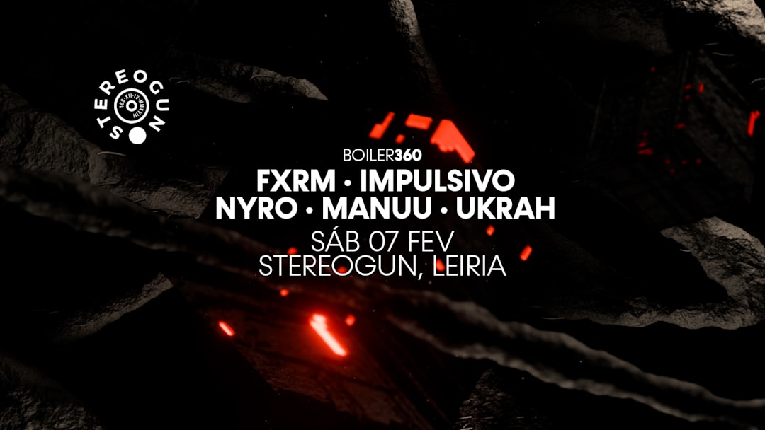Official cover of the event BOILER 360 na Stereogun, Leiria