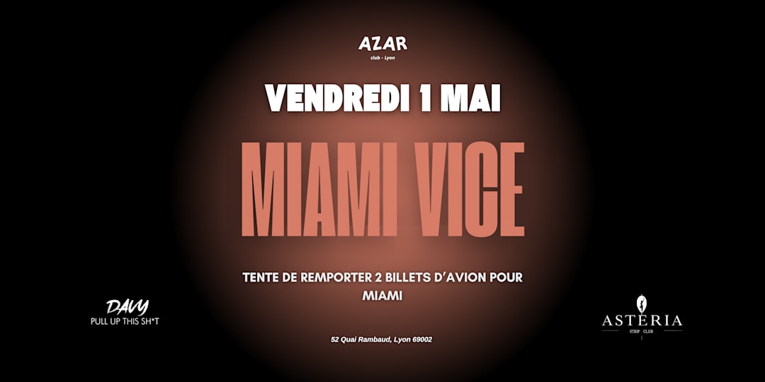Offizielles Cover des Events MIAMI VICE - GO TO MIAMI
