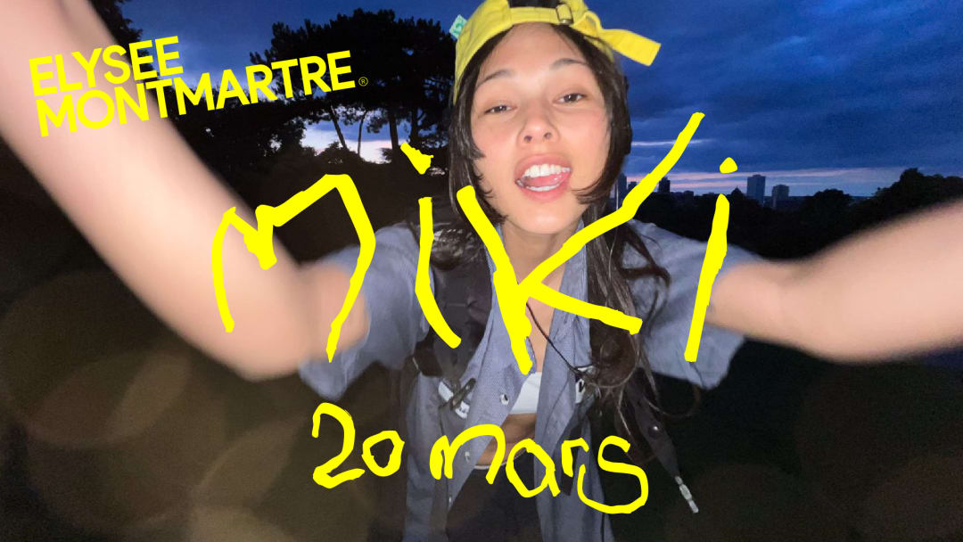 Cartel oficial del evento MIKI à L'Élysée Montmartre