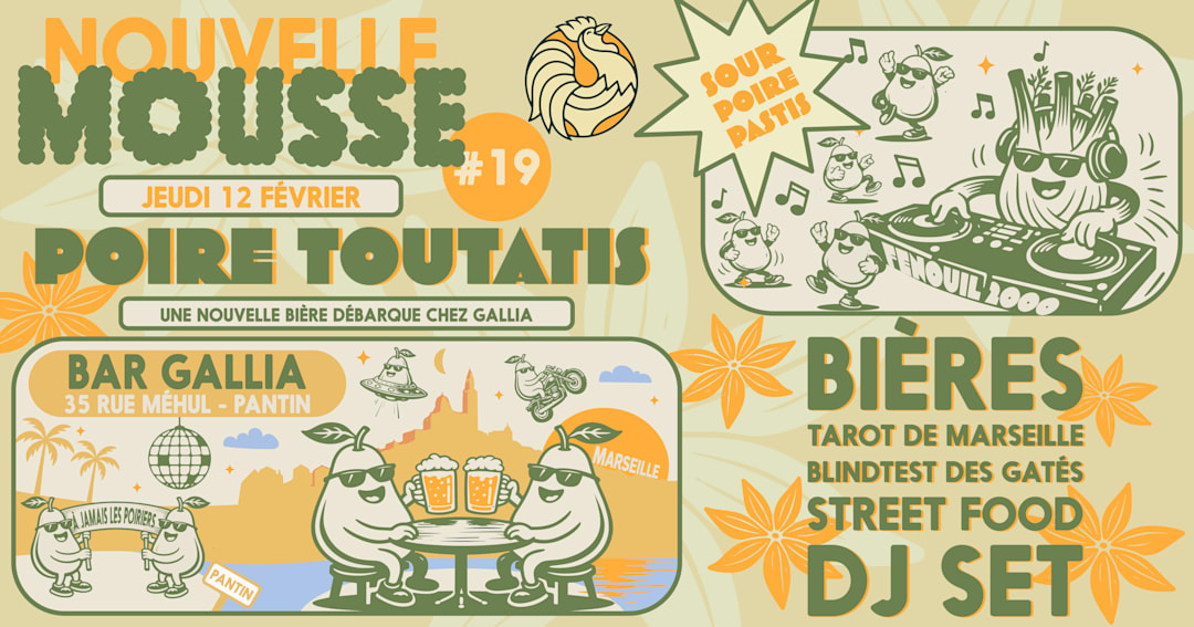 Nouvelle Mousse #19 : Poire Toutatis au bar Gallia