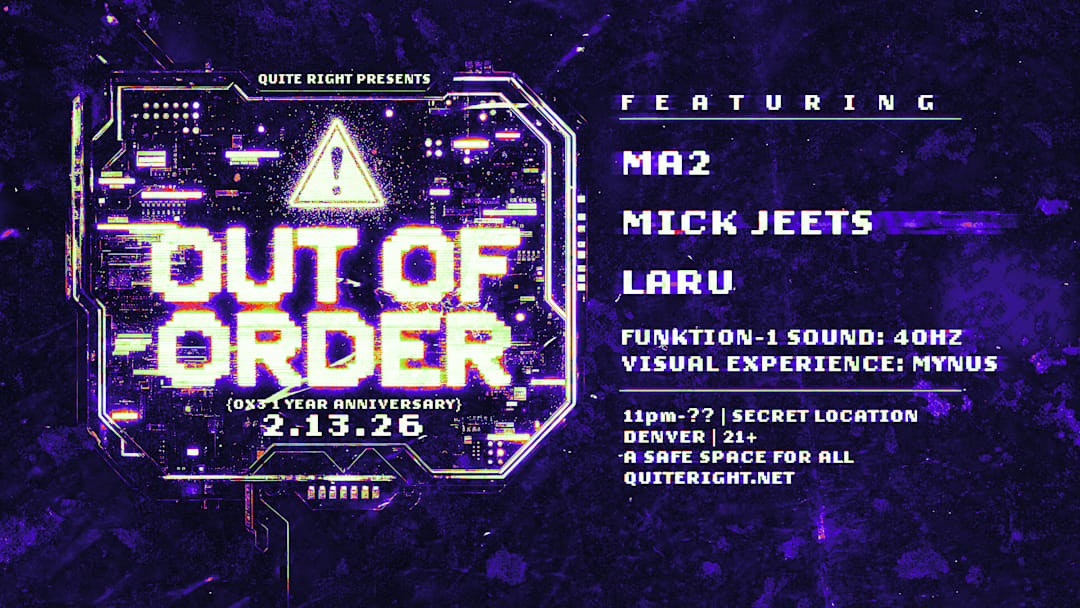 Out Of Order [Ox3 1 Year]