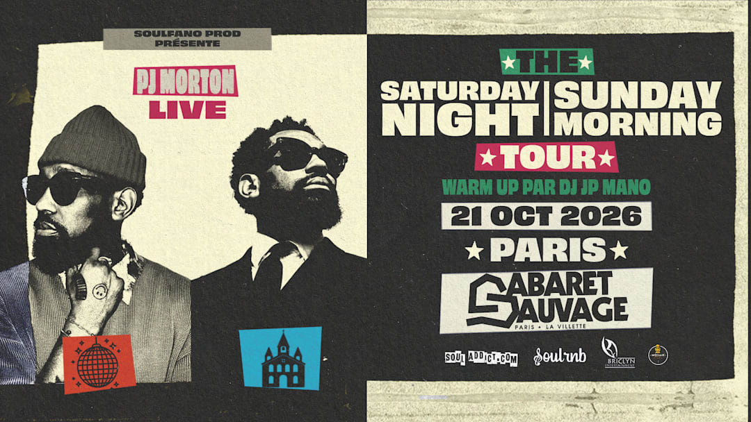PJ MORTON, the Saturday Night, Sunday Morning, tour