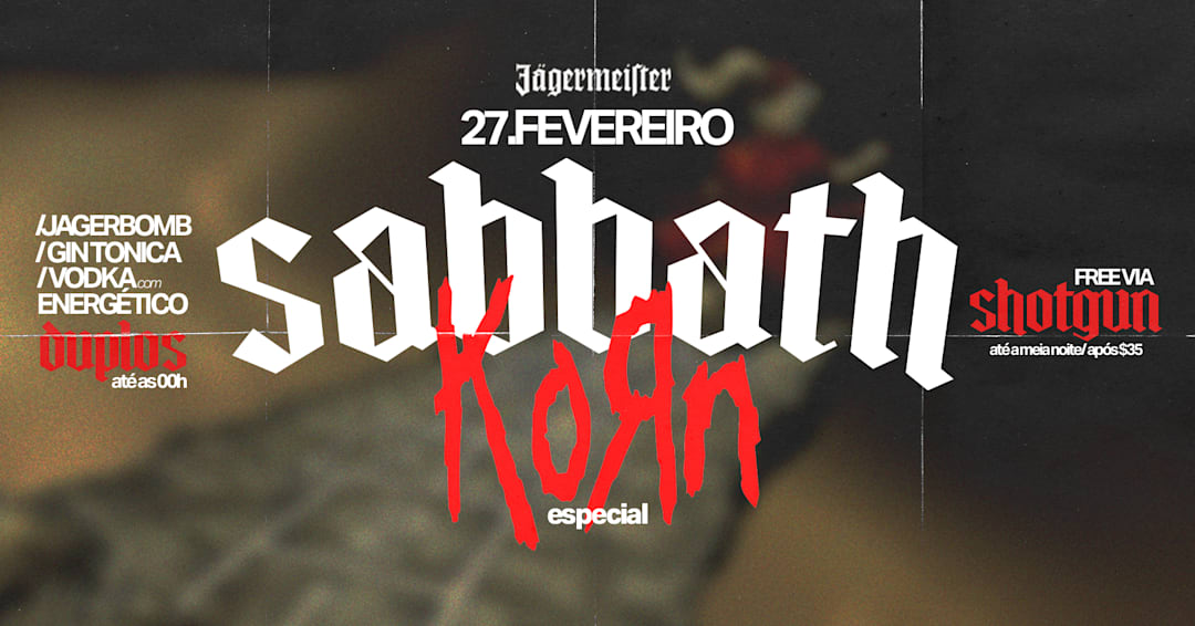Sabbath (27.02) - sexta!