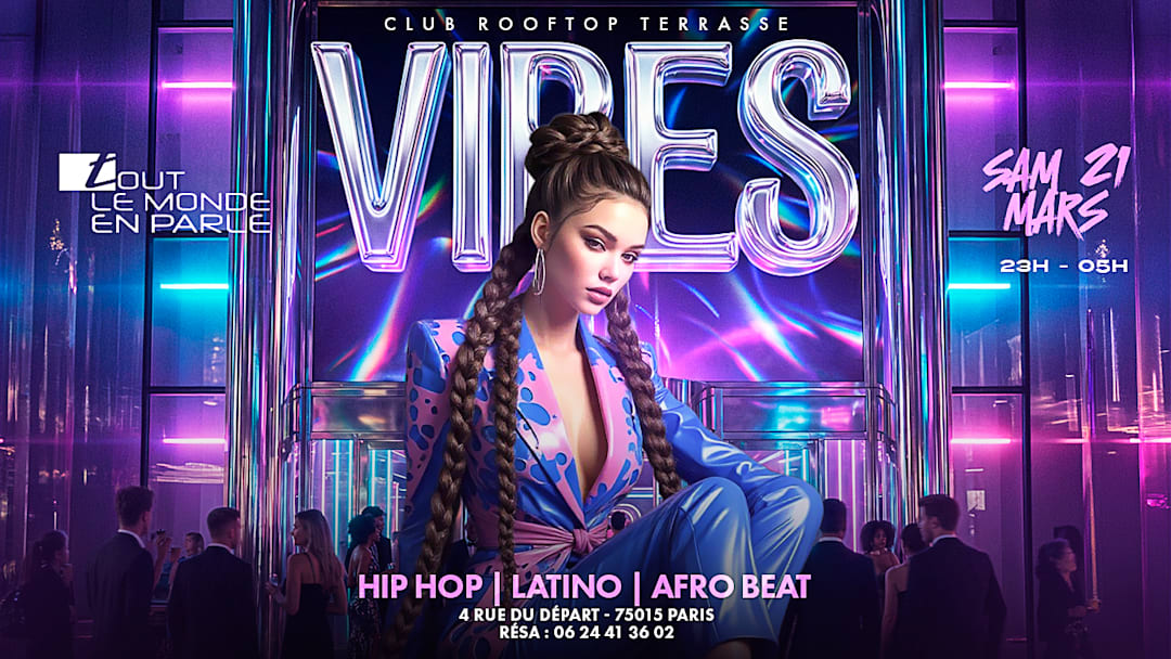 Club Soiree VIBES rooftop , hiphop ,afrobeat , latino