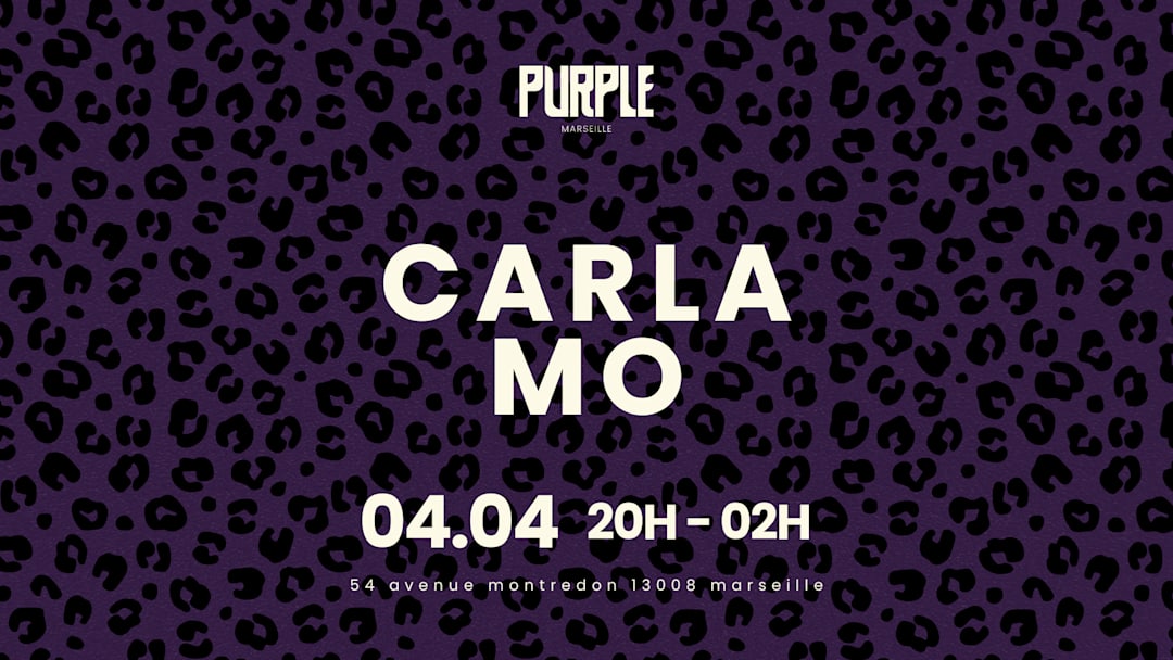CARLA MO AT PURPLE - SAMEDI 04 AVRIL