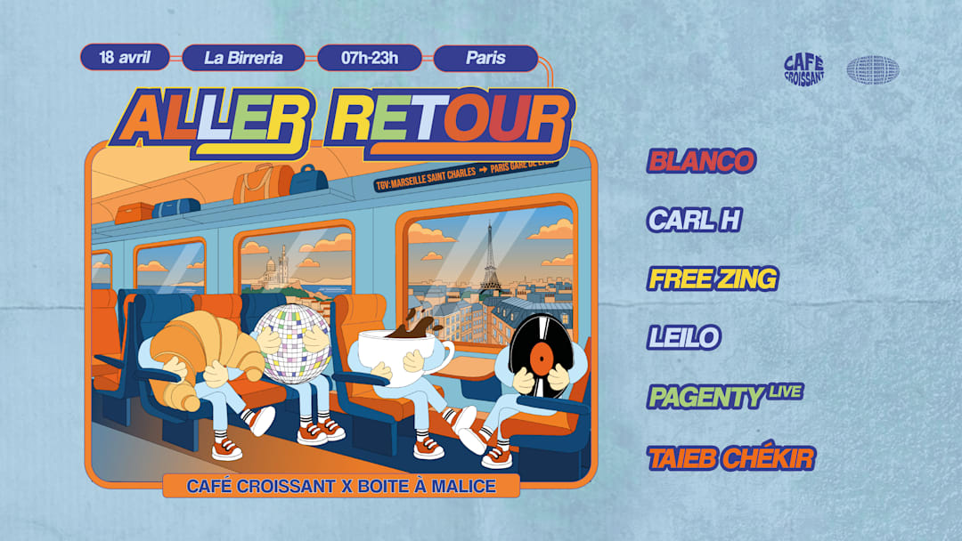 Café Croissant x Boite A Malice : Carl H, Pagenty, Free Zing