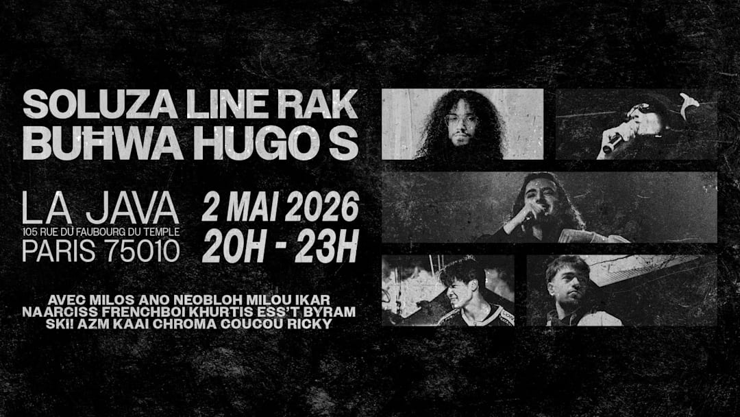 LA JAVA 2 Mai 2026 : Soluza, Line, RAK, BUHWA et Hugo S