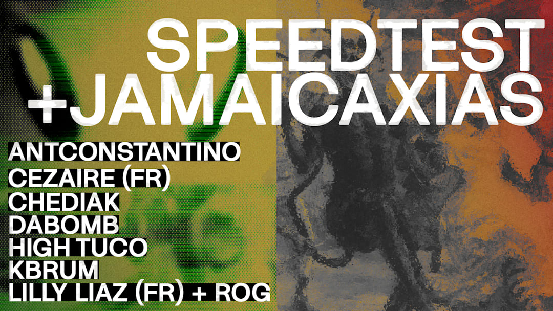 Cartel oficial del evento SPEEDTEST x JAMAICAXIAS DE CARNAVAL - RIO DE JANEIRO