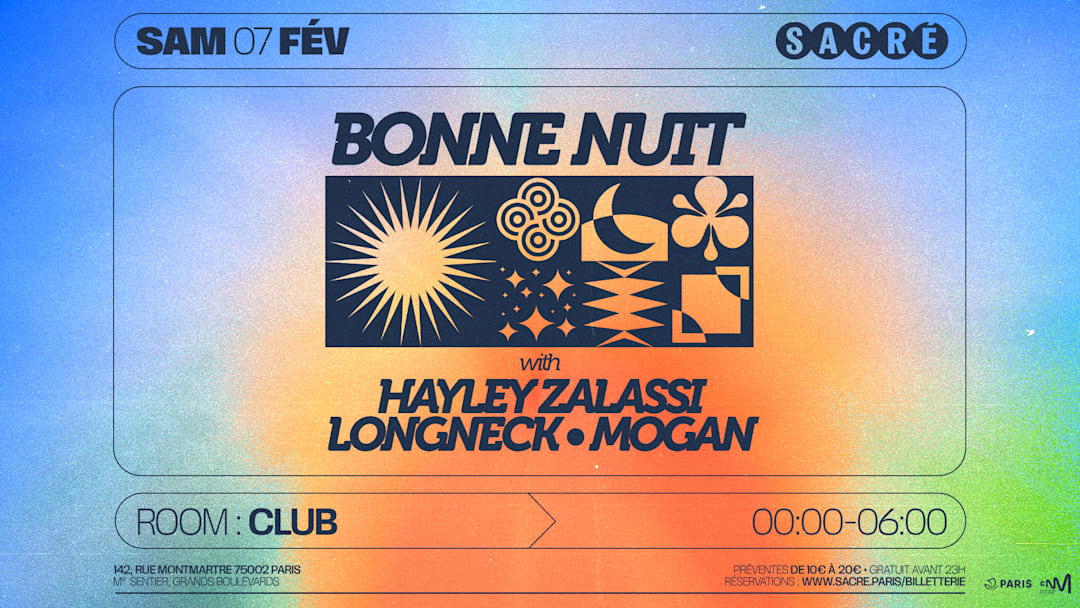 Sacré présente : Bonne Nuit Club w/ Hayley Zalassi