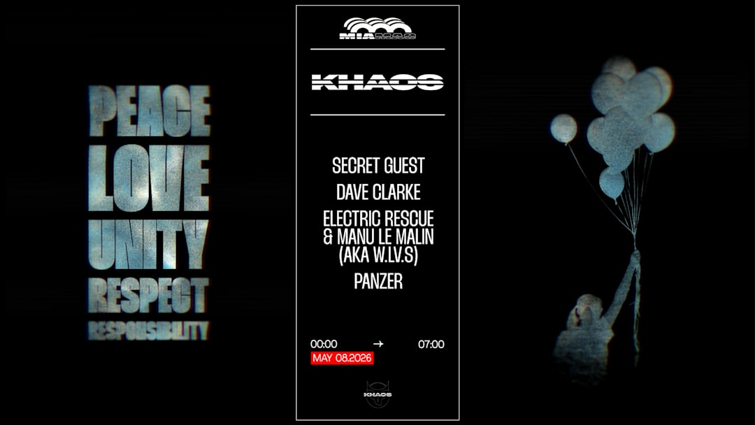 KHAOS : ELECTRIC RESCUE & MANU LE MALIN, DAVE CLARKE & MORE