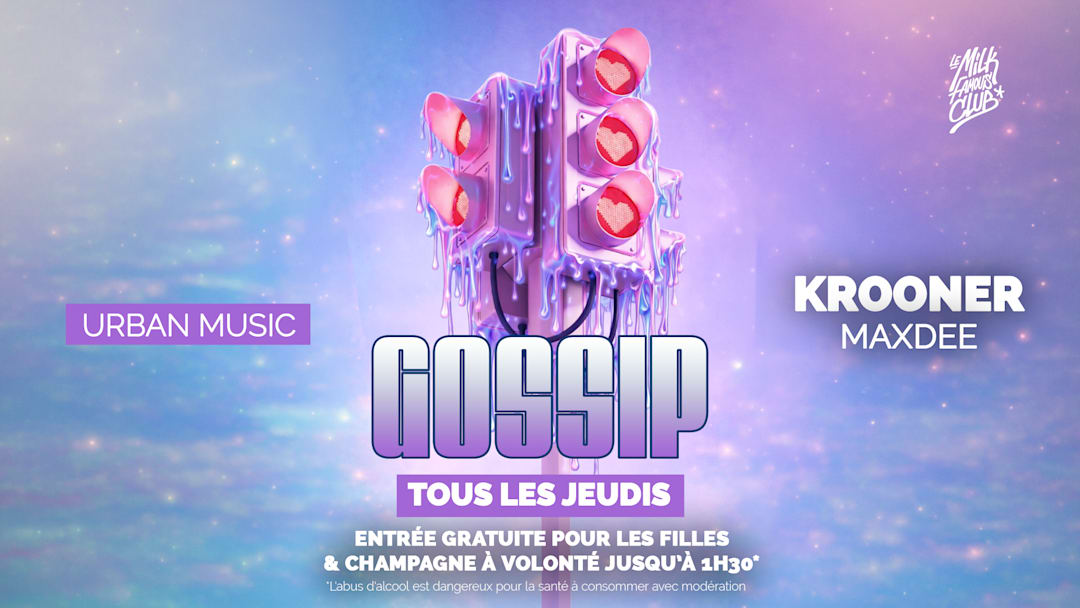 JEU 12 MARS - GOSSIP W/ KROONER