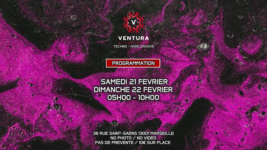 VENTURA AFTER TECHNO w/ BONÏPSO, BROOKESIA & HÏUGE