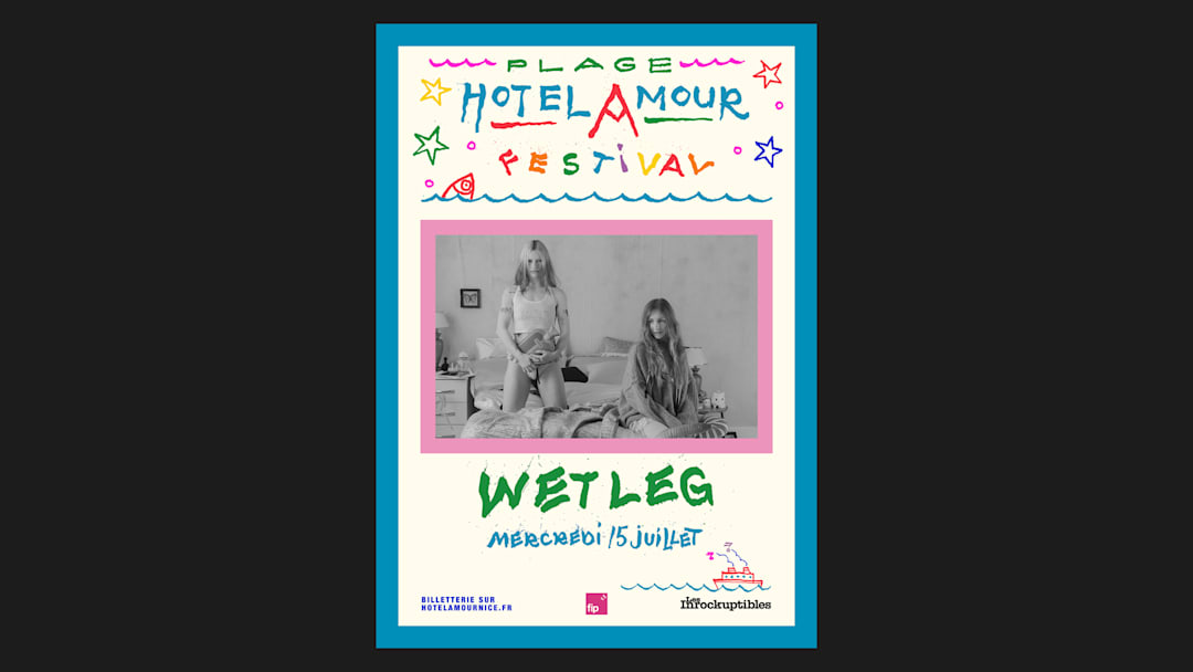 Official cover of the event Wet Leg à la Plage de l'Hotel Amour