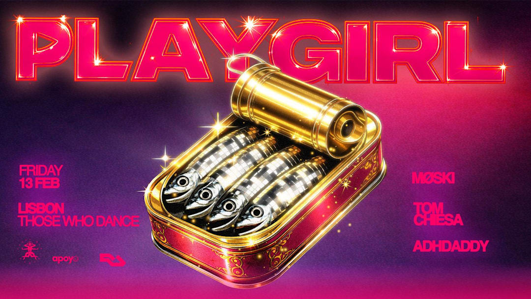 Cartel oficial del evento PLAYGIRL Lisbon