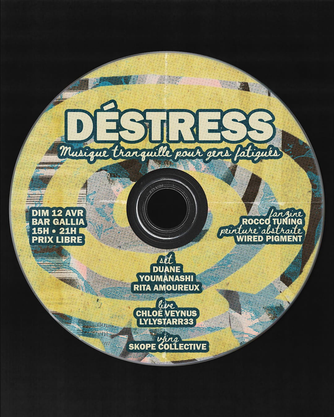 Cartel oficial del evento DESTRESS #3 by Un Dos Stress