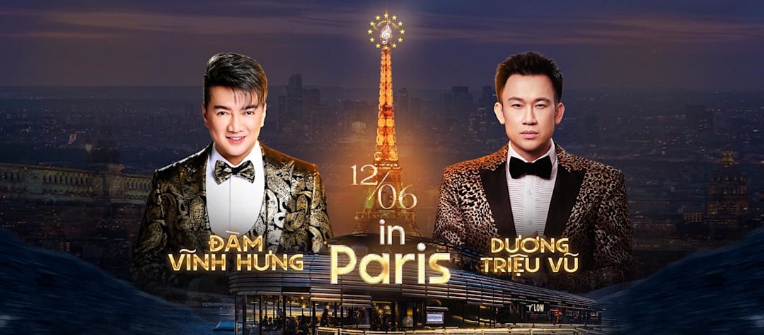 Dam Vinh Hung & Duong Trieu Vu in Paris