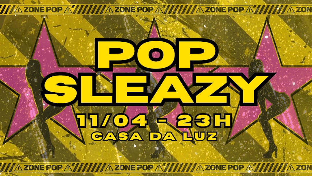 Cartel oficial del evento POP SLEAZY - ZONA POP