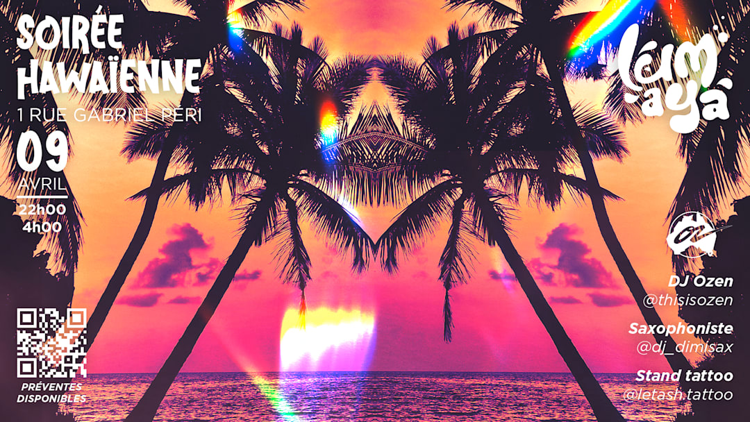 SOIRÉE HAWAÏENNE - 09/04 - CAFÉ OZ - TOULOUSE, FRANCE