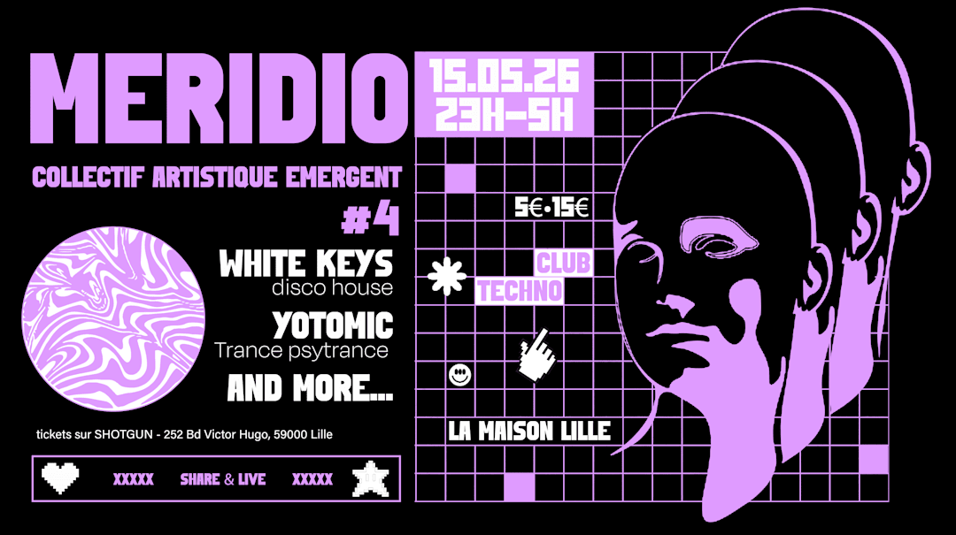 Club electro-techno // White Keys, Yotomic... // Meridio #4