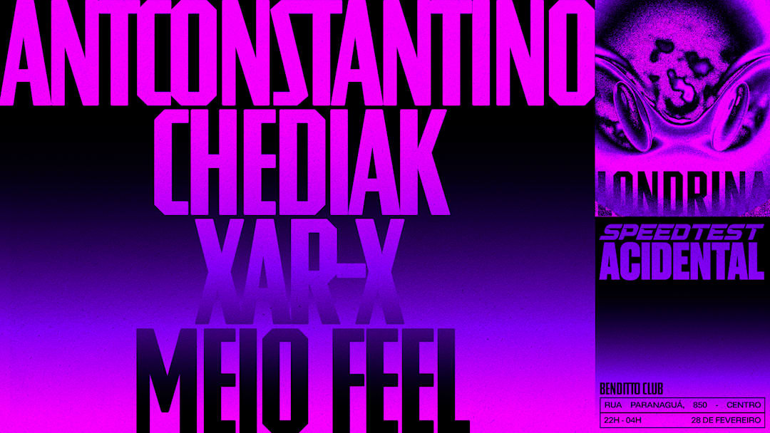 Benditta Collab apresenta: SPEEDTEST x ACIDENTAL