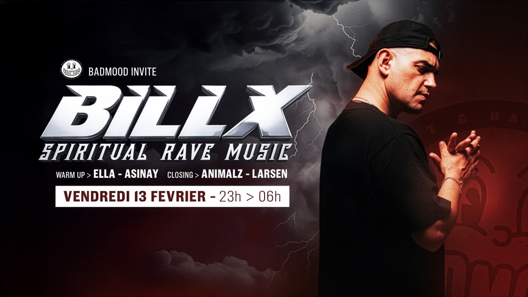 Offizielles Cover des Events BADMOOD INVITE BILLX