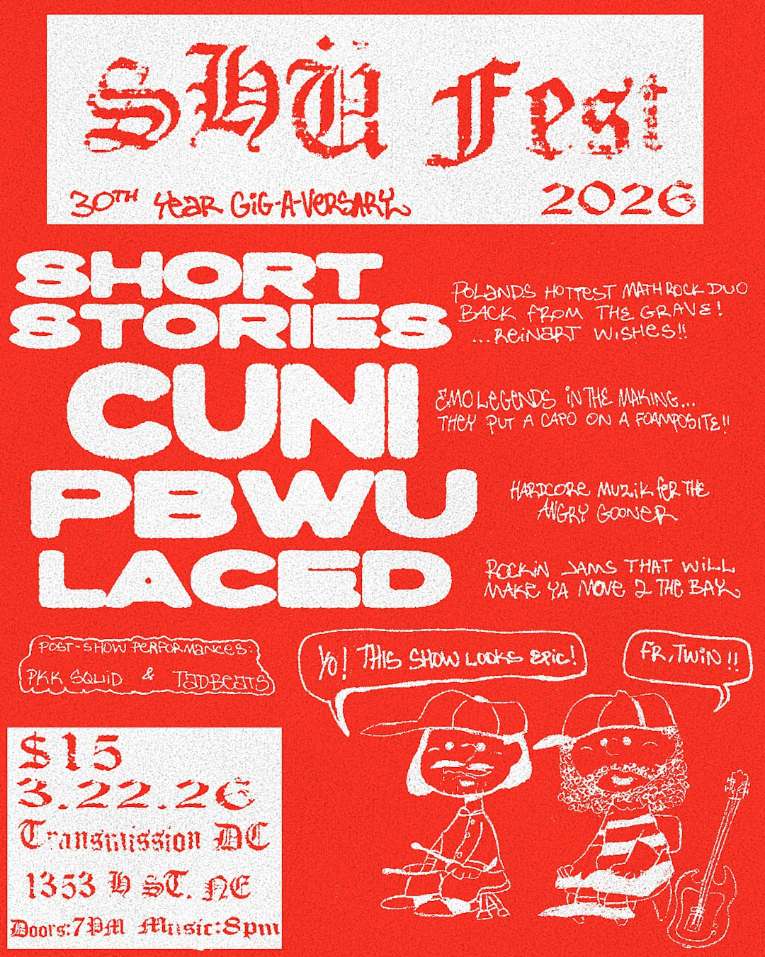 Short Stories, Cuni, LACED, PKK Squid