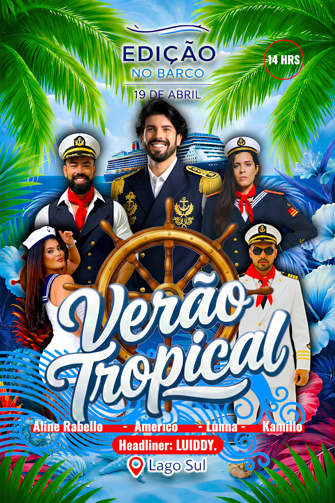 FESTA NO BARCO VERÃO TROPICAL